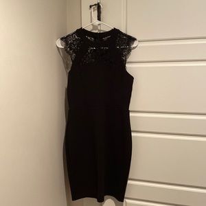 Express black cocktail dress